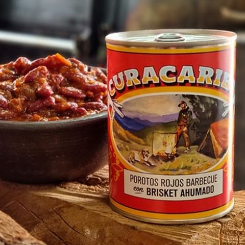Porotos Rojos BBQ con Brisket Ahumado CuracaRibs 580g.