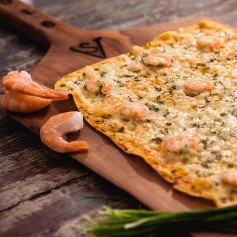 Pizza Gamberi Sant Ambrogio 450g.