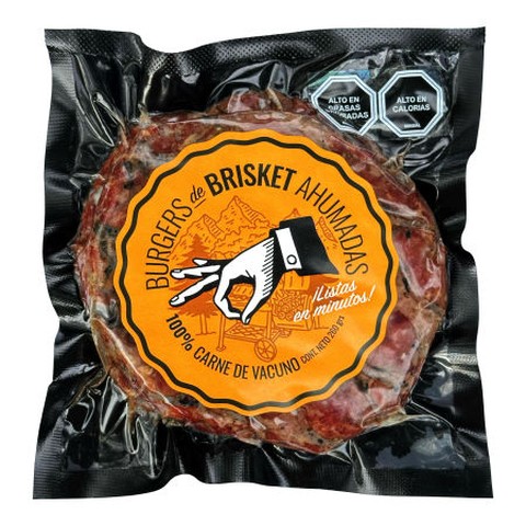 Hamburguesas de Brisket Ahumadas CuracaRibs 260g.