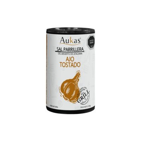 Sal Parrillera Ajo Tostado Aukas 500g.