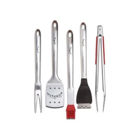 Set Parrillero 5 Piezas Acero Inoxidable Jim Beam