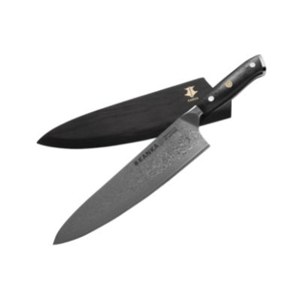 Cuchillo Acero Damasco Martillado XL 25cm. Kanka