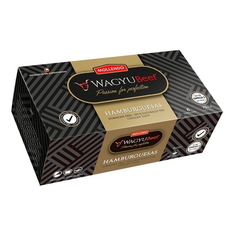 Hamburguesas de Wagyu Pack 6uni. Mollendo 750g.